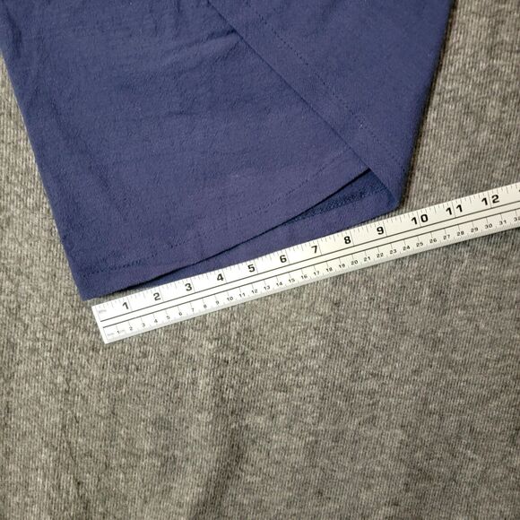 Gracila Pants Womens 4XL Blue Wide Leg Elastic Waist Pull On Tulip Hem Crop - Picture 9 of 15